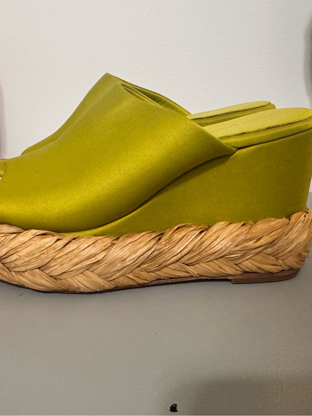 Paloma Barcelo Lime green wedges - Picture 3 of 7
